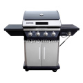 4-Burner propane gas grill nga adunay kilid nga burner